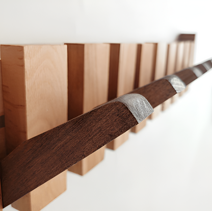 Vivolux | RetroHooks - Holzklavier-Wandregal mit magnetischen Haken
