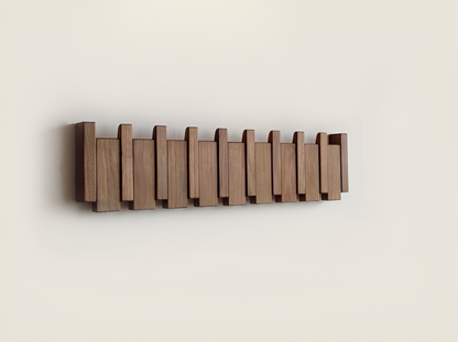 Vivolux | RetroHooks - Holzklavier-Wandregal mit magnetischen Haken