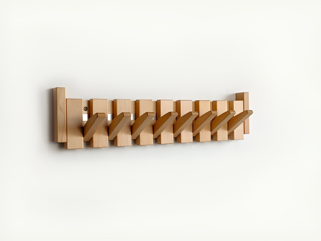 Vivolux | RetroHooks - Holzklavier-Wandregal mit magnetischen Haken