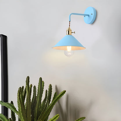 Vivolux | Retro Vintage Wandlampe - Vintage-inspirierte Kegel Metall Wandlampe