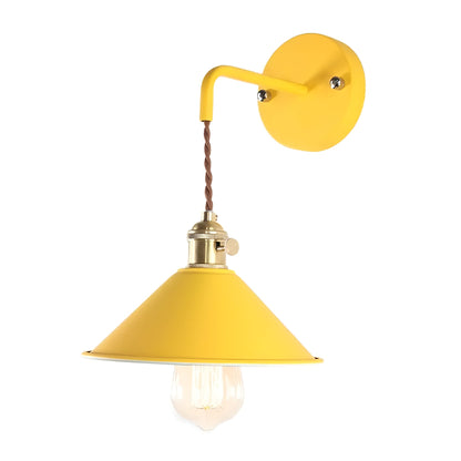 Vivolux | Retro Vintage Wandlampe - Vintage-inspirierte Kegel Metall Wandlampe