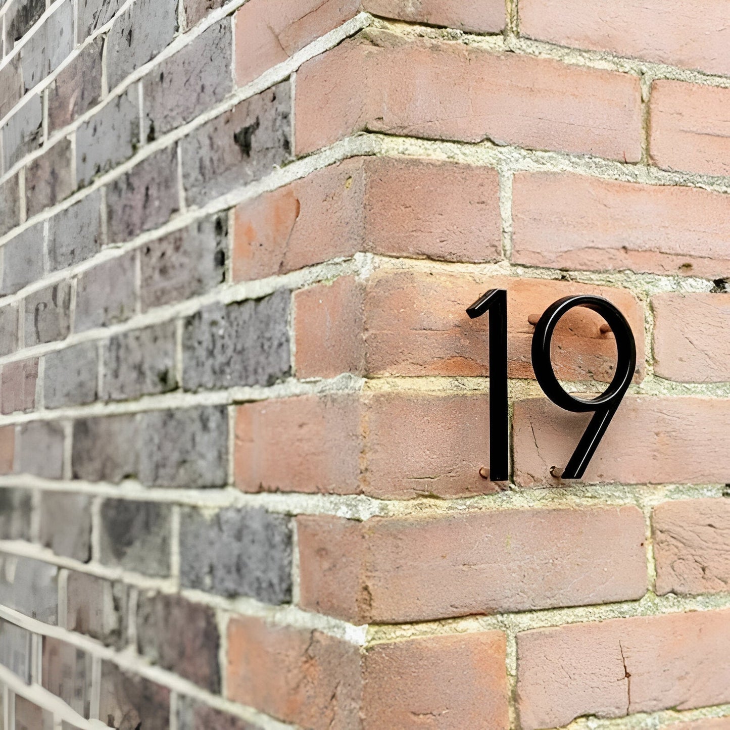 Vivolux | Schwarz Ganz Hausnummer  -  Hausnummer Modern  -  Hausnummer Schild