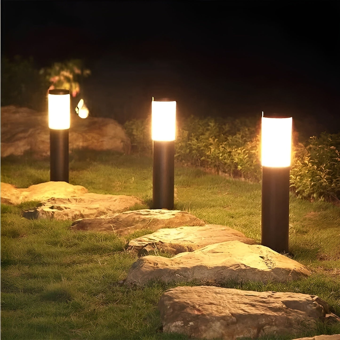 Vivolux | SolarShimmer - Edelstahl-Solar-Post-Leuchten Außenlampe