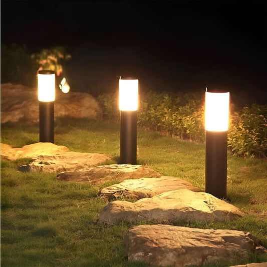 Vivolux | SolarShimmer - Edelstahl-Solar-Post-Leuchten Außenlampe