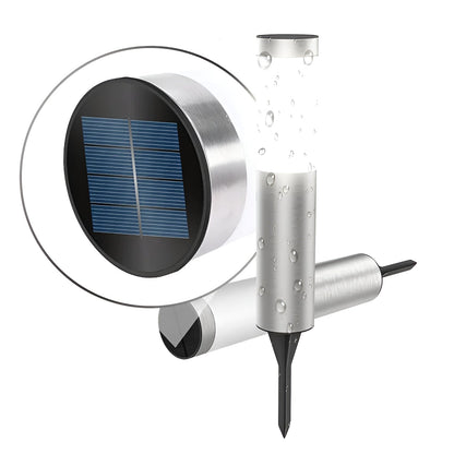 Vivolux | SolarShimmer - Edelstahl-Solar-Post-Leuchten Außenlampe