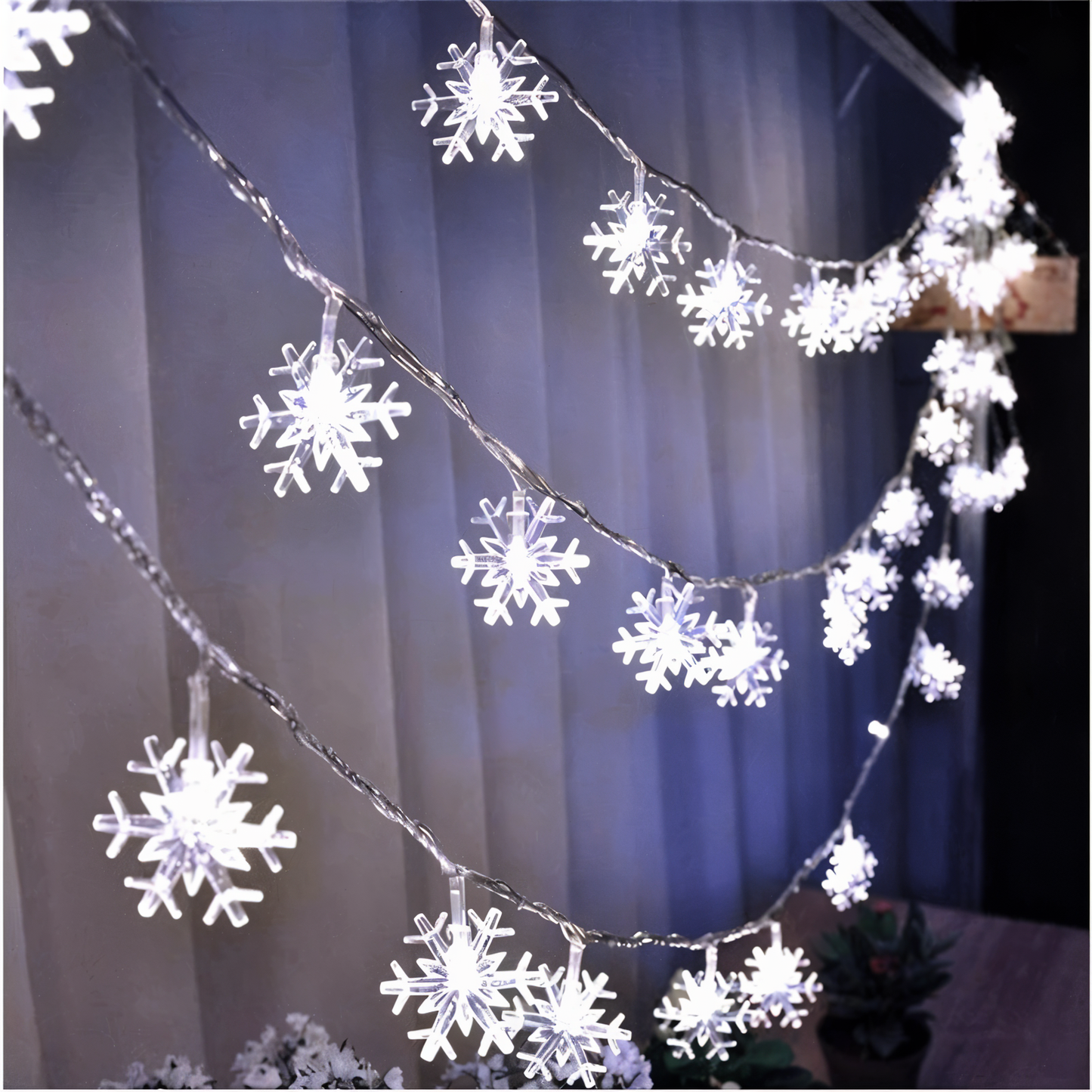 Vivolux | Sparkle Lichterkette - Dekorative Kugel, Blumen, Stern, Schneeflocke LED Lichterkette