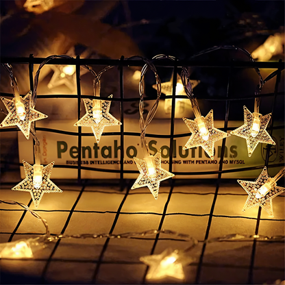 Vivolux | Sparkle Lichterkette - Dekorative Kugel, Blumen, Stern, Schneeflocke LED Lichterkette
