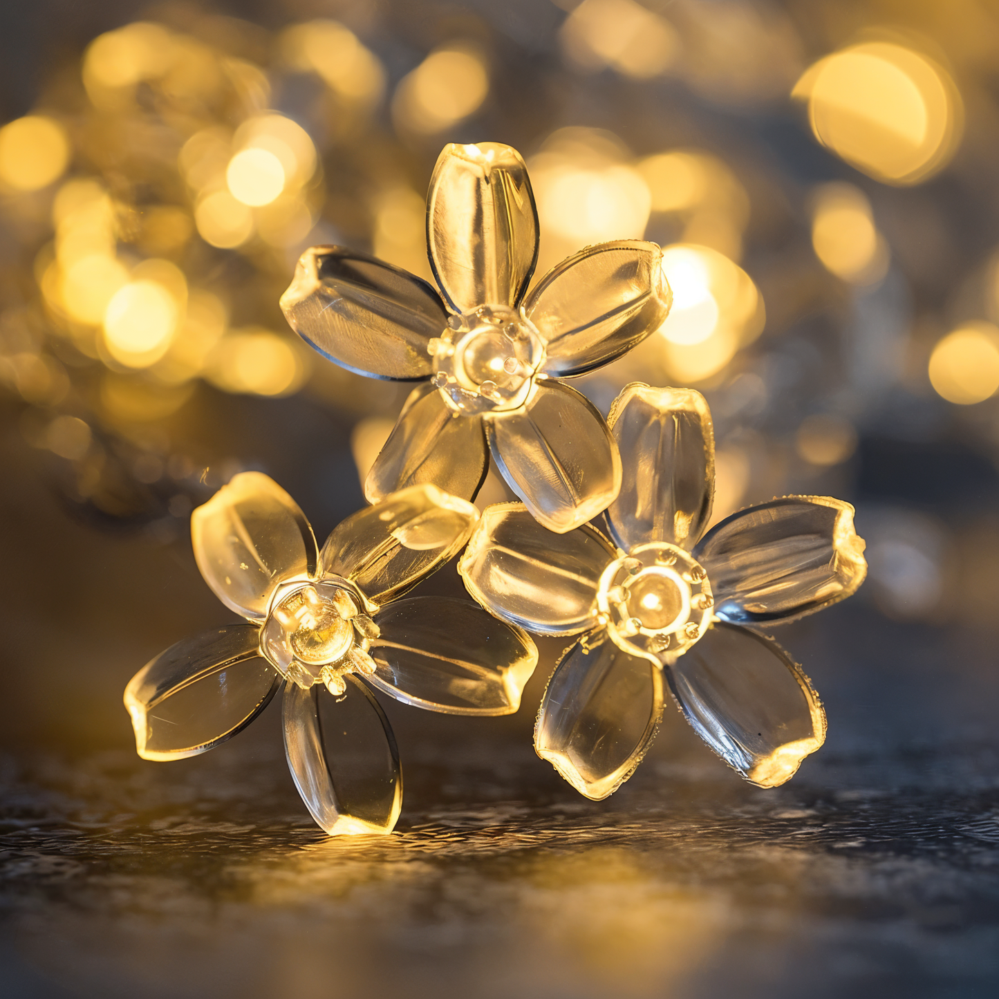 Vivolux | Sparkle Lichterkette - Dekorative Kugel, Blumen, Stern, Schneeflocke LED Lichterkette