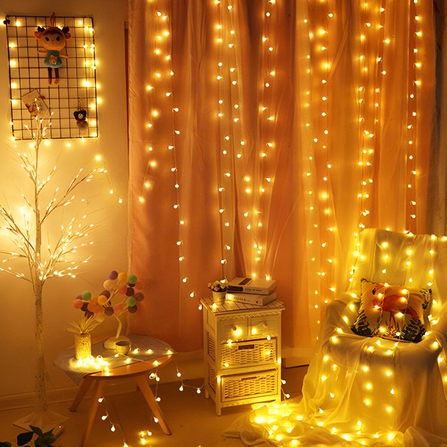 Vivolux | Sparkle Lichterkette - Dekorative Kugel, Blumen, Stern, Schneeflocke LED Lichterkette