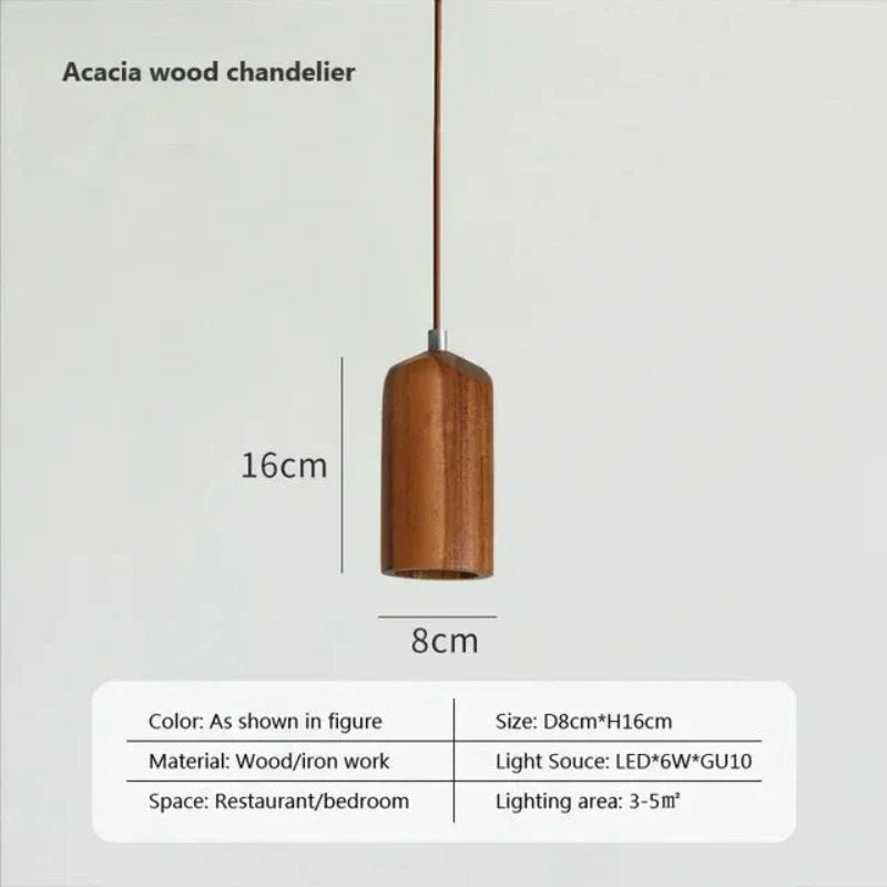Vivolux | Skandinavische Holz Hängeleuchte – Minimalistisches Design für Wohnzimmer und Schlafzimmer | Natürlicher Holzlook
