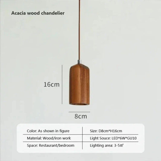 Vivolux | Skandinavische Holz Hängeleuchte – Minimalistisches Design für Wohnzimmer und Schlafzimmer | Natürlicher Holzlook