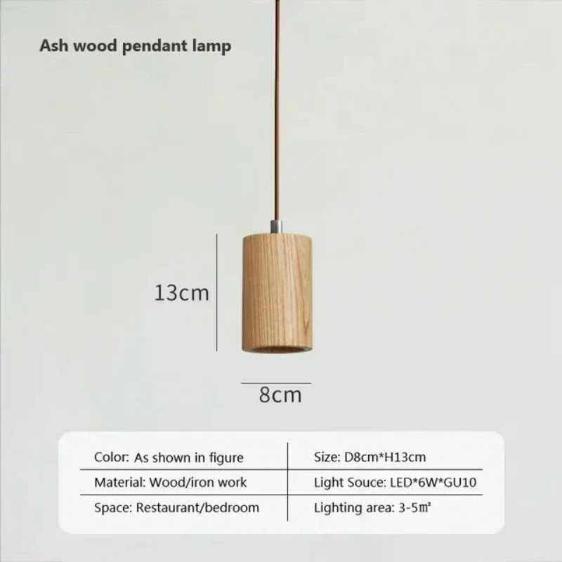 Vivolux | Skandinavische Holz Hängeleuchte – Minimalistisches Design für Wohnzimmer und Schlafzimmer | Natürlicher Holzlook