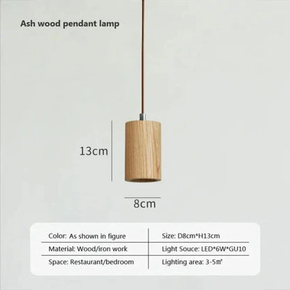 Vivolux | Skandinavische Holz Hängeleuchte – Minimalistisches Design für Wohnzimmer und Schlafzimmer | Natürlicher Holzlook