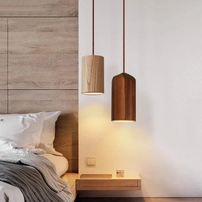Vivolux | Skandinavische Holz Hängeleuchte – Minimalistisches Design für Wohnzimmer und Schlafzimmer | Natürlicher Holzlook