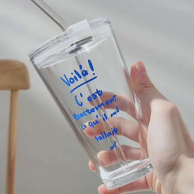 Vivolux | Round Transparent Borosilicate Drinking Tumbler