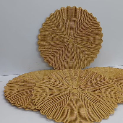 Vivolux | 6-teiliges Set Dickere Rattan Tischset