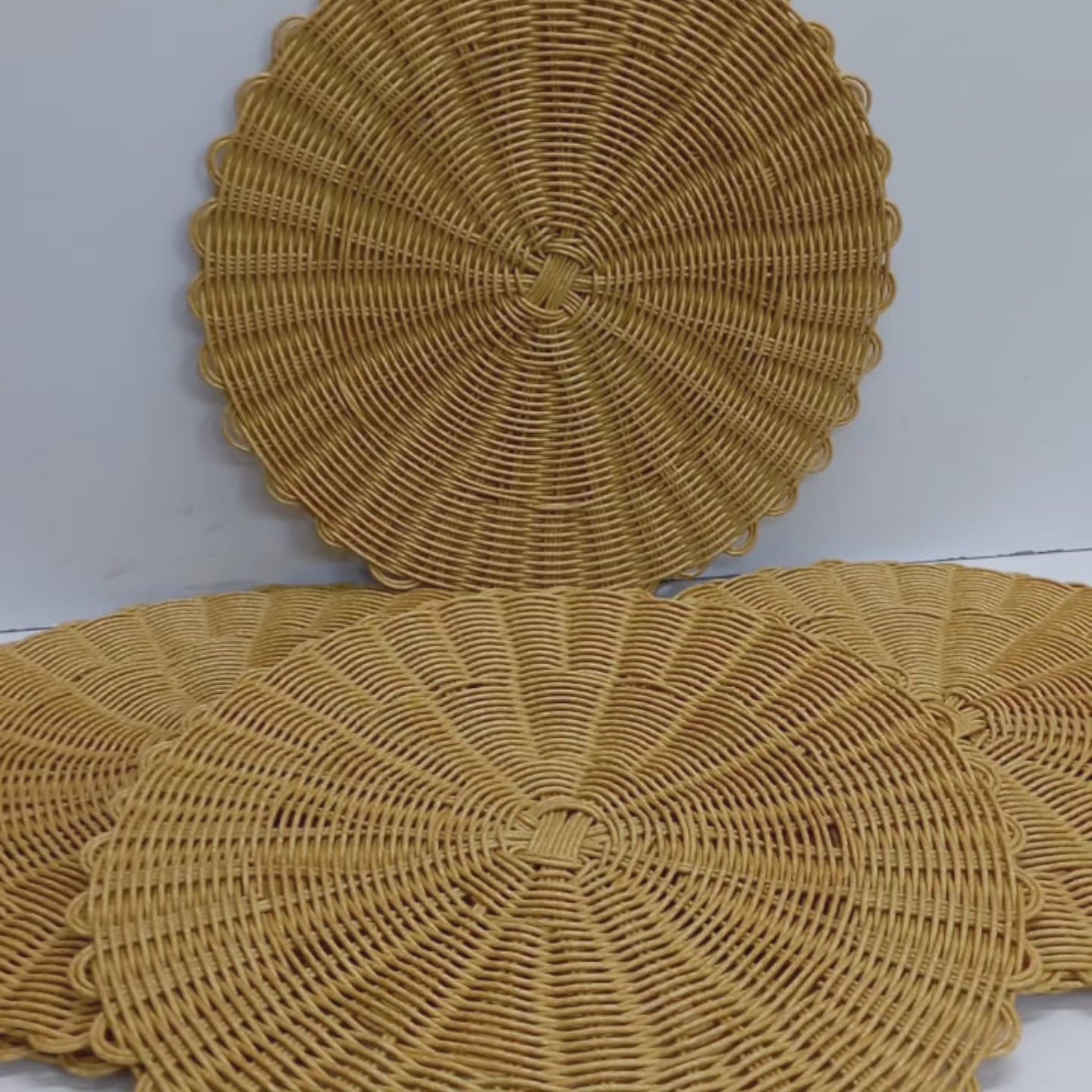 Vivolux | 6-teiliges Set Dickere Rattan Tischset