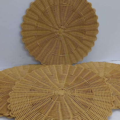 Vivolux | 6-teiliges Set Dickere Rattan Tischset