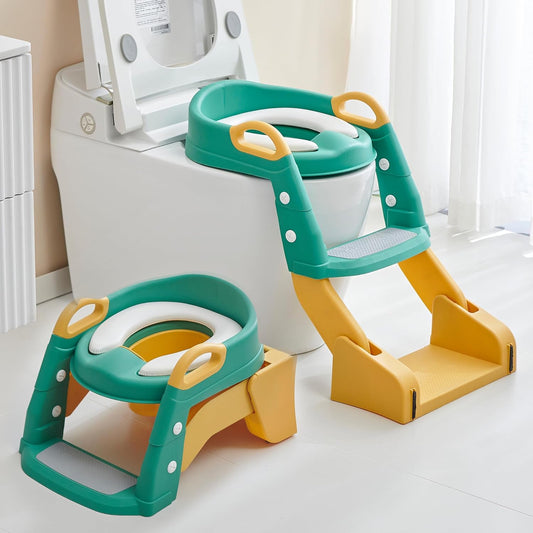 Vivolux | 2 in 1 Toiletten-Töpfchen-Trainer-Sitz mit einer Leiter