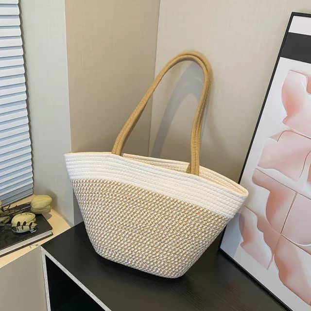 Vivolux | Strohgewebte Tasche-