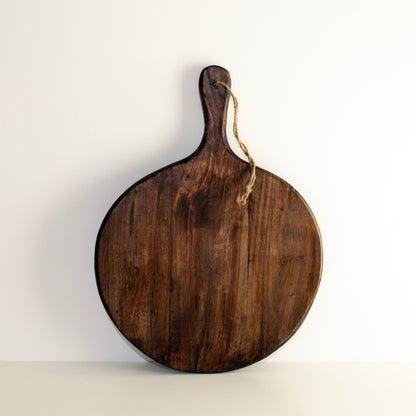 Vivolux | Irregular Round Dark Brown Chopping Boards