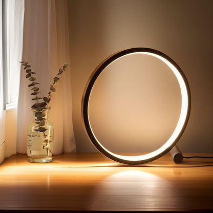 Vivolux | Halo Glo Lampe – minimalistische dimmbare runde LED-Tischlampe