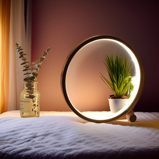 Vivolux | LED Minimalistische Dimmbare Runde Tischlampe - RumiLight