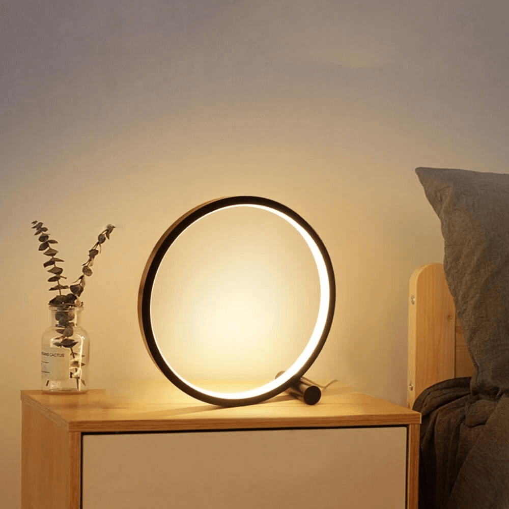 Vivolux | Halo Glo Lampe – minimalistische dimmbare runde LED-Tischlampe