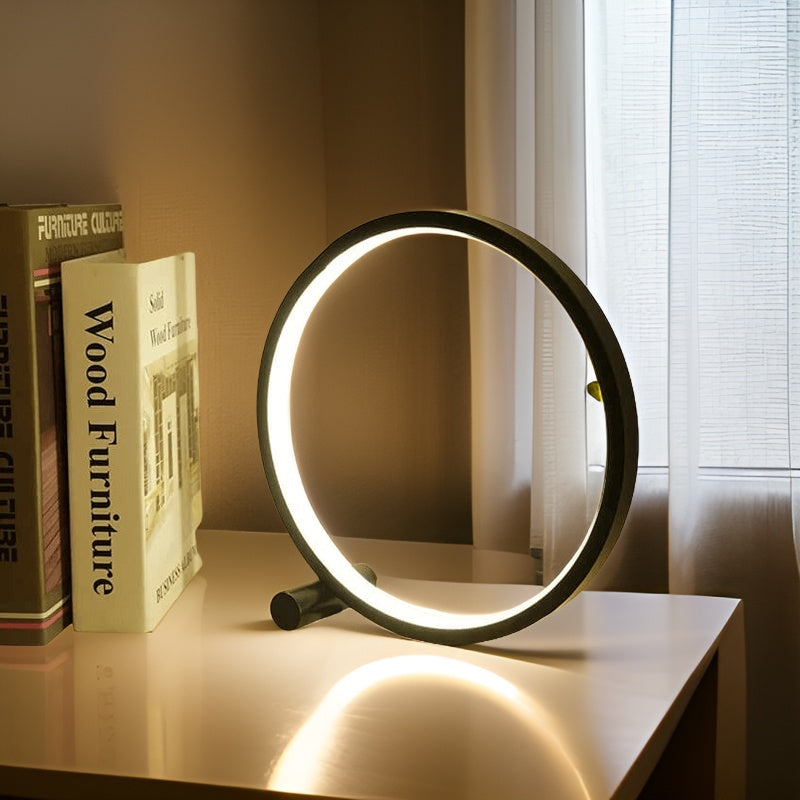 Vivolux | Halo Glo Lampe – minimalistische dimmbare runde LED-Tischlampe