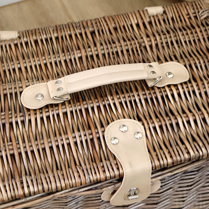 Vivolux | Antique Wash Wicker Chest Hamper