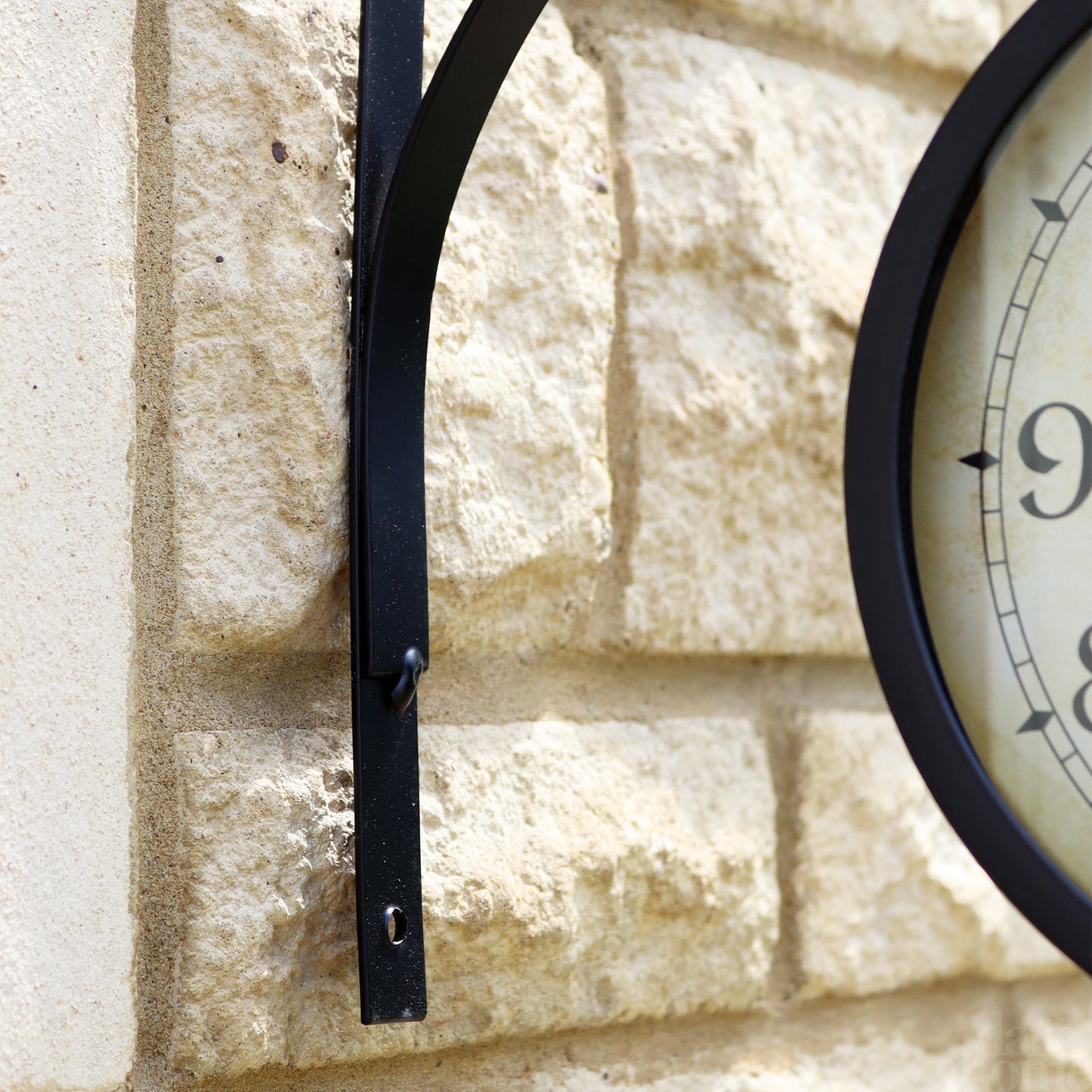 Vivolux | Black  Double Sided Railway Outdoor Clock