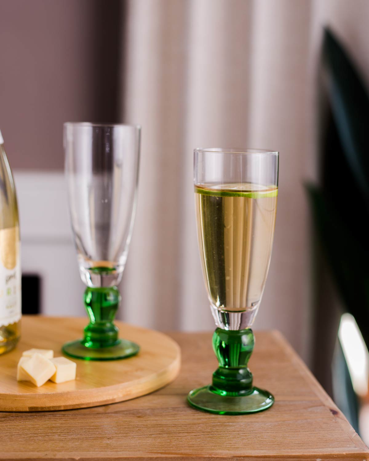Vivolux | Swirl Green Champagnerflöte - Set von 6