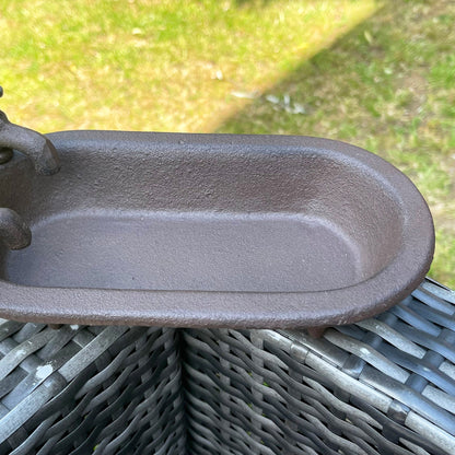 Vivolux | Bath Tub Cast Iron Garden Bird Feeder