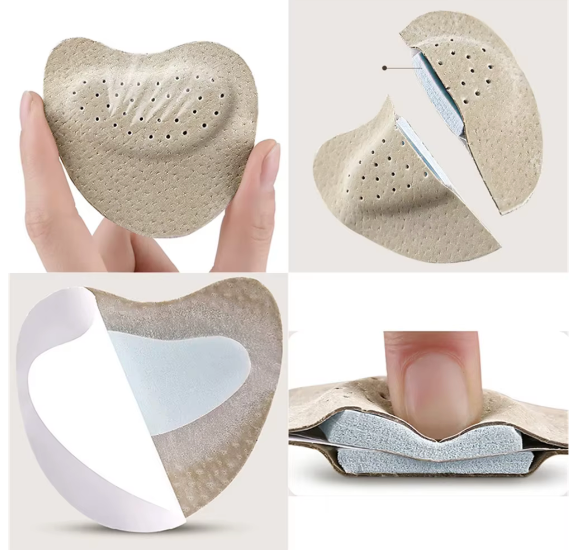 Vivolux | Anti-Rutsch-Fußpolster für Sandalen – Schmerzlinderung für Damen