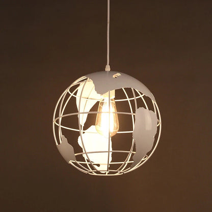 Vivolux | Industrielles Vintage Iron Globe Pendelleuchte