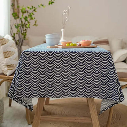 Vivolux | Japanischer Stil Leinentischdecke