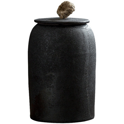 Vivolux | Japanische Teedosen aus Keramik, Retro-Steingut, luftdicht, Gong-Fu aus Keramik, für Süßigkeiten, Tee-Zeremonie-Zubehör