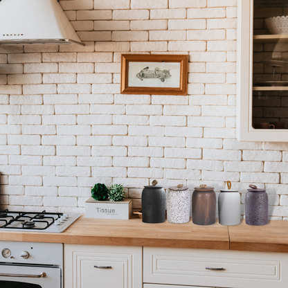 Vivolux | Japanische Teedosen aus Keramik, Retro-Steingut, luftdicht, Gong-Fu aus Keramik, für Süßigkeiten, Tee-Zeremonie-Zubehör