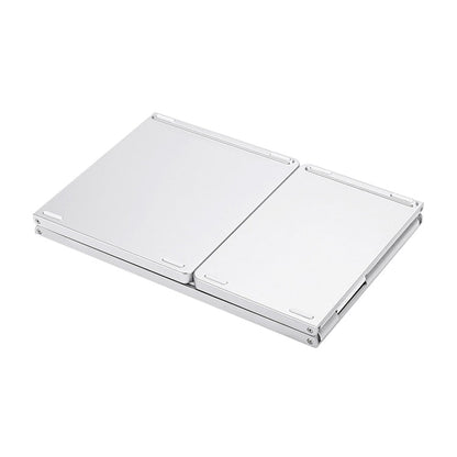 Vivolux | B033 Wiederaufladbare 3-fach faltbare 64 Tasten Bluetooth Wireless Tastatur mit Touchpad (Silber)