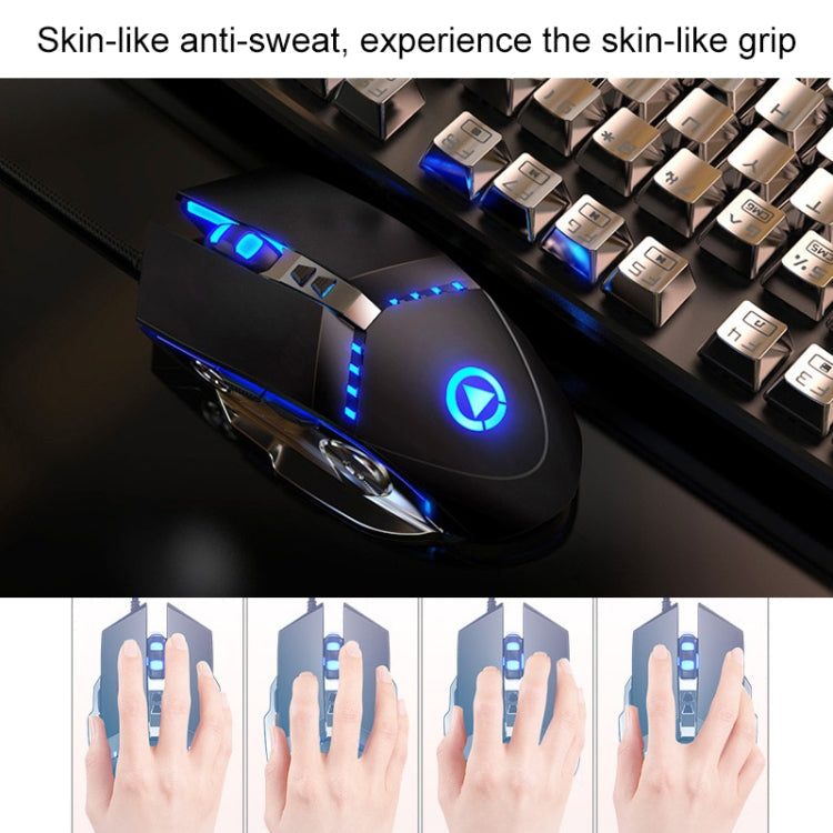 Vivolux | YINDIAO V2 Silent Mechanical Feel Gaming Tastatur Maus Set (Schwarz)