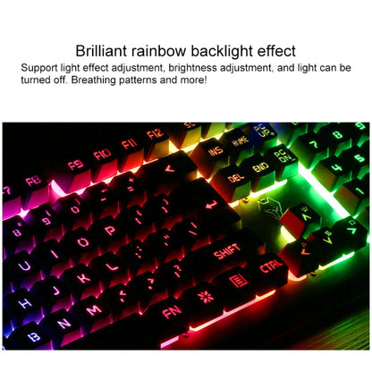 Vivolux | YINDIAO V2 Silent Mechanical Feel Gaming Tastatur Maus Set (Schwarz)