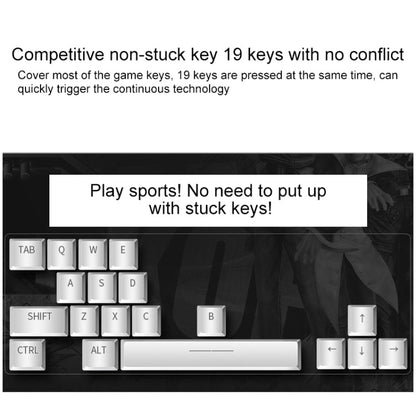 Vivolux | YINDIAO V2 Silent Mechanical Feel Gaming Tastatur Maus Set (Schwarz)