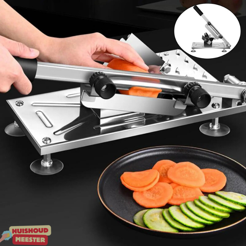 Vivolux | KitchenSlicer – Professionelle Schneidemaschine für Zuhause | Einstellbare Klinge, langlebiger Edelstahl