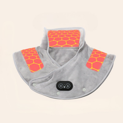 Vivolux | Elektrische Decke mit Heizung und Vibrationen – Ergonomische Decke für Nacken und Schultern