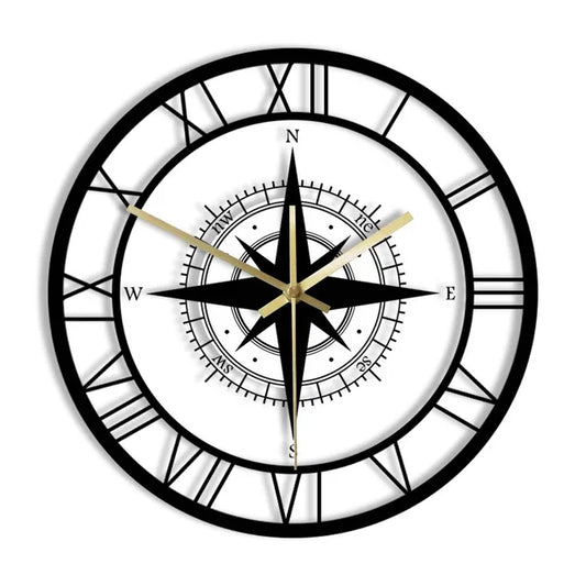 Vivolux | DirectionalChart - Nautischer Kompass Wanduhr