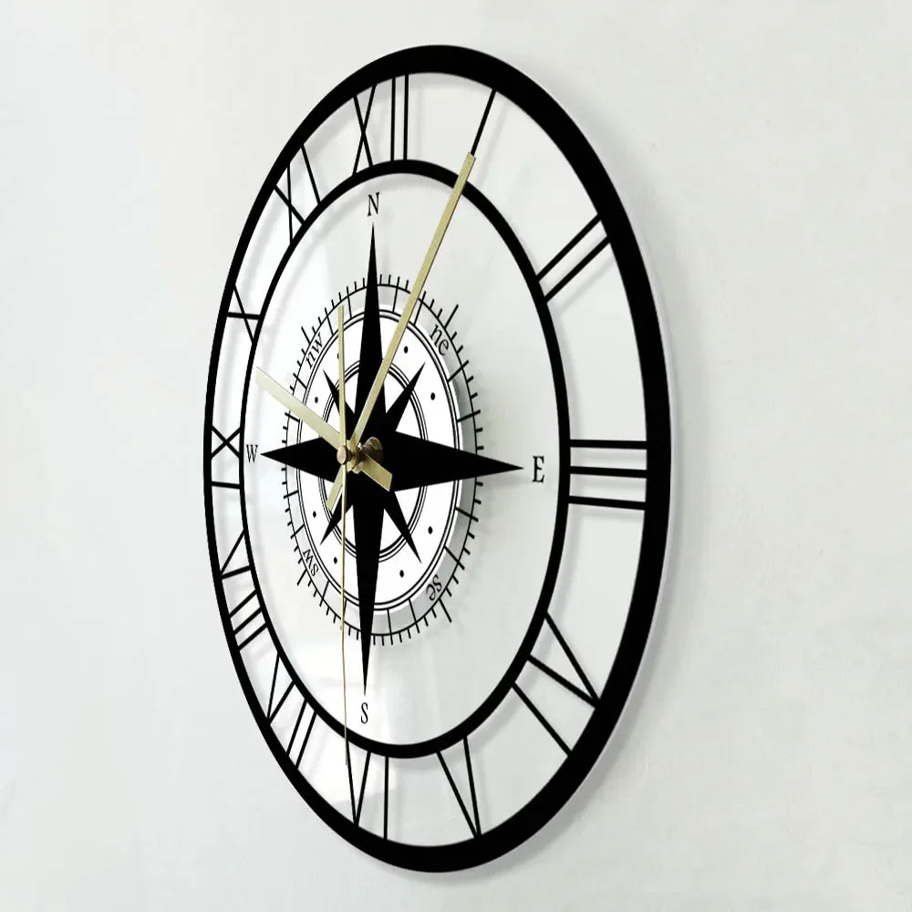 Vivolux | DirectionalChart - Nautischer Kompass Wanduhr