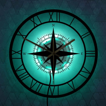 Vivolux | DirectionalChart - Nautischer Kompass Wanduhr