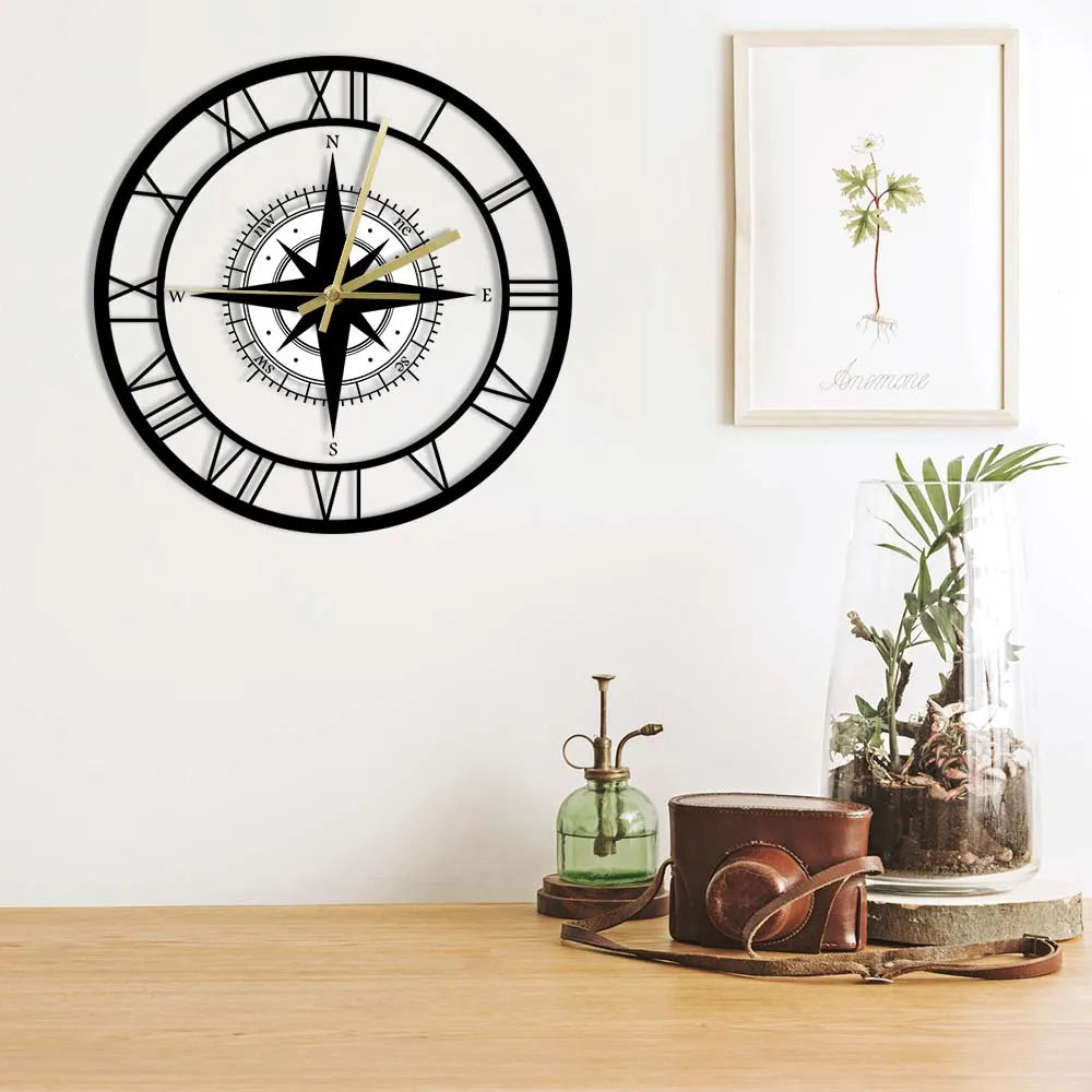 Vivolux | DirectionalChart - Nautischer Kompass Wanduhr