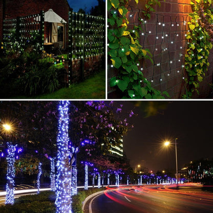 Vivolux | 200 LEDs Outdoor-Wasserdichte Weihnachtsfestdekoration Solar Lampen Lichterkette, Länge: 22m(Blaue)