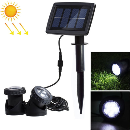 Vivolux | Zwei Köpfe LED Außen-Wasserproof Solar Unterwasser Spotlight Flutlicht